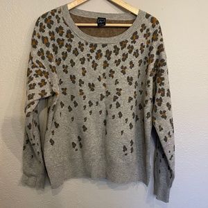 Gap Animal Print Cozy Sweater XL